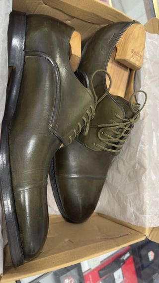 Zapatos de vestir Bally verde oliva