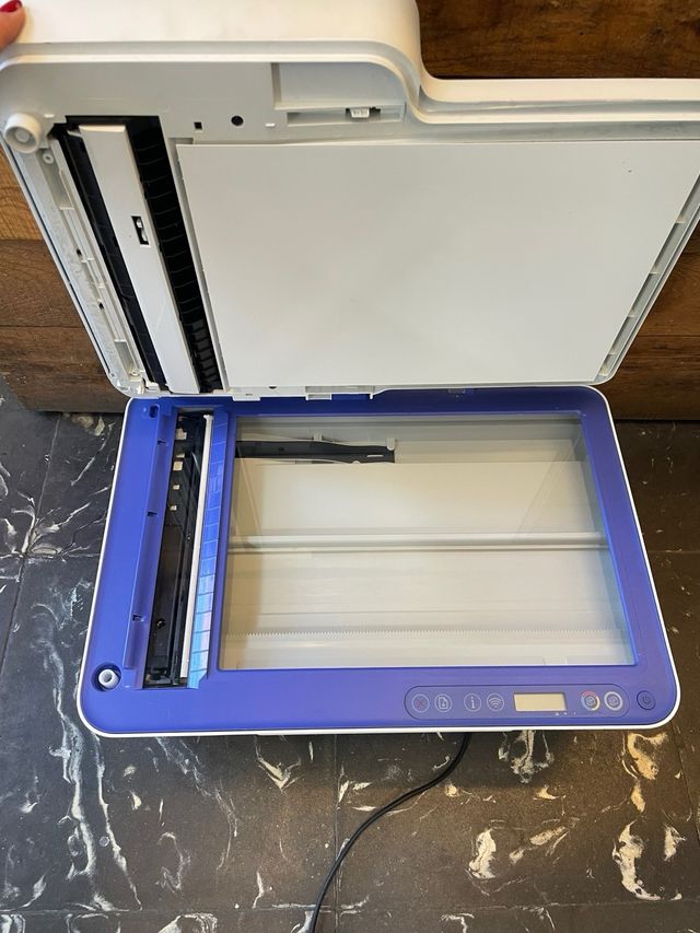 Impresora HP Blanca y Azul