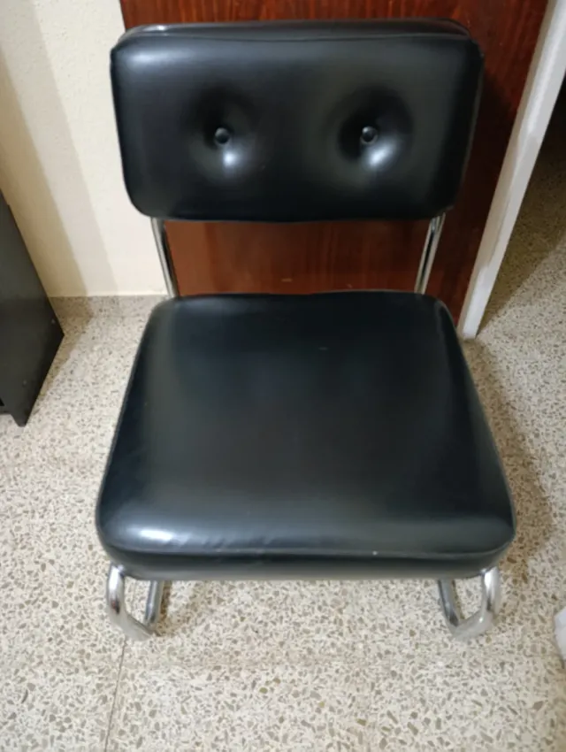 Sillón Vintage Retro Negro