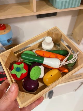 Cocina de madera para niños con accesorios