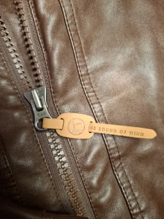 Chaqueta Kazane Piel Vegana Marrón L