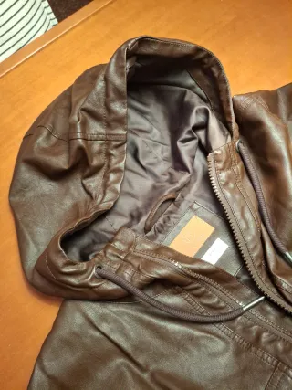 Chaqueta Kazane Piel Vegana Marrón L