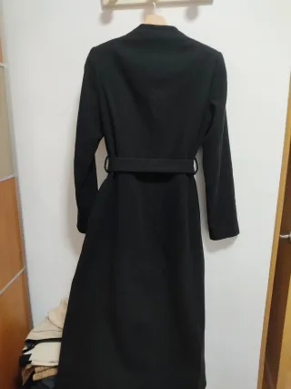 Abrigo largo negro DIAMANT