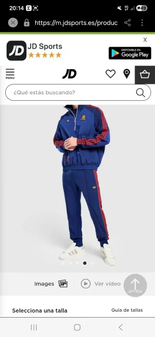 Chaqueta Adidas AS Roma Talla XL