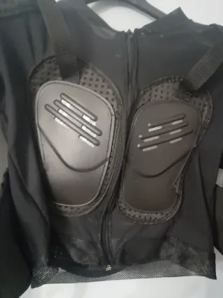 Chaqueta Protectora Moto/Bici Negra
