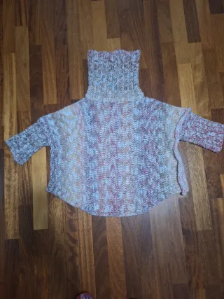 Jersey cuello alto multicolor talla única