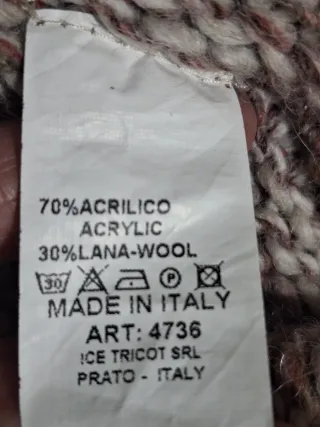 Jersey cuello alto multicolor talla única