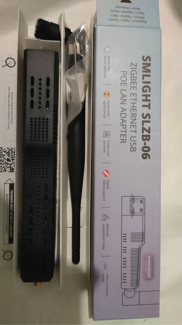 Adaptador USB Ethernet Zigbee SMLIGHT SLZB-06