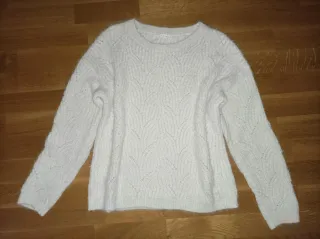 Jersey punto blanco talla S