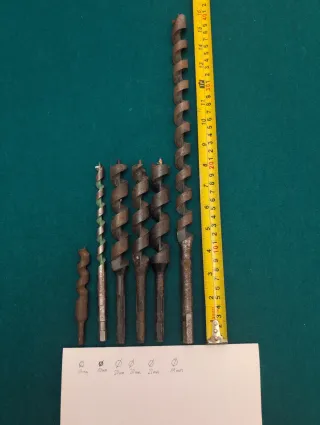 Lote brocas salomónicas para madera