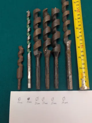 Lote brocas salomónicas para madera