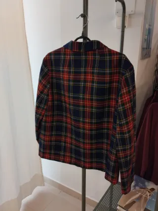 Chaqueta cuadros mujer talla 42 vintage