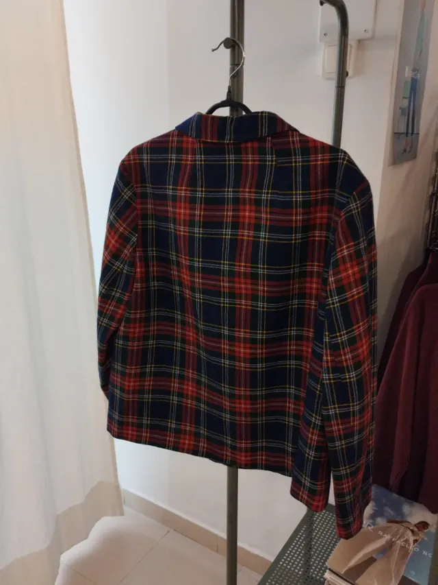 Chaqueta cuadros mujer talla 42 vintage