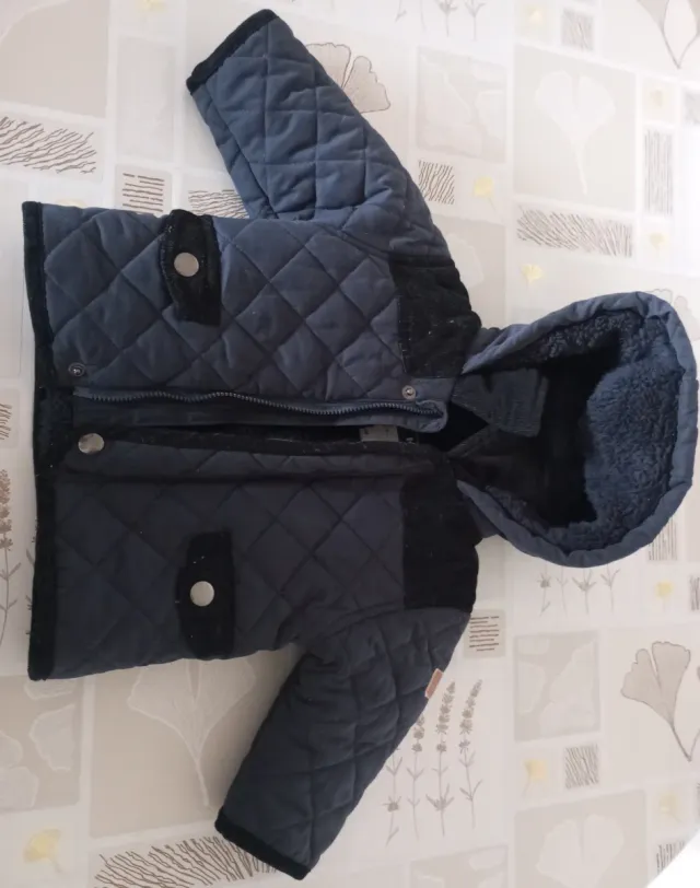 Giubbotto neonato 6 mesi blu