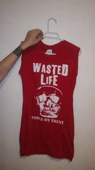 Vestido sin mangas calavera punk