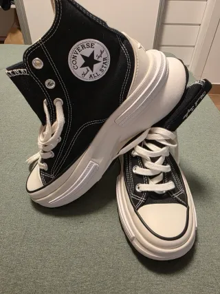 Converse Chuck Taylor plataforma negras