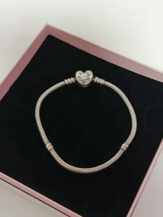 Pulsera Pandora Corazón Plata