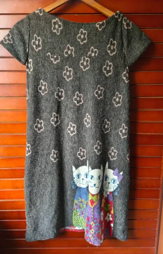 Vestido de invierno T. L. ( ver medidas)