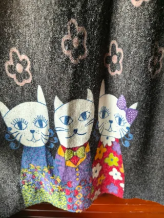 Vestido de invierno T. L. ( ver medidas)