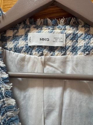 Chaleco Mango Pata de gallo Talla XL