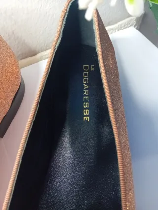 Ballerine donna glitter oro n.39