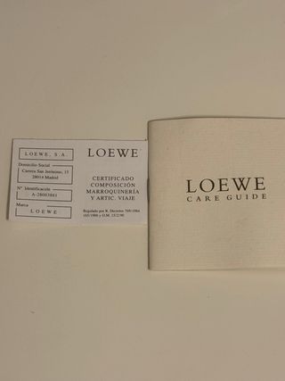 Bolso Loewe Rojo Piel