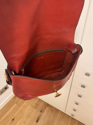 Bolso Loewe Rojo Piel