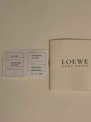 Bolso Loewe Rojo Piel