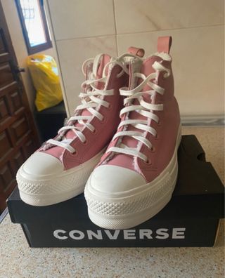 Converse rosas plataforma 37/38