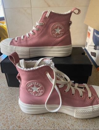 Converse rosas plataforma 37/38