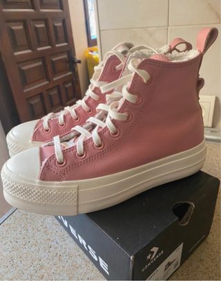 Converse rosas plataforma 37/38