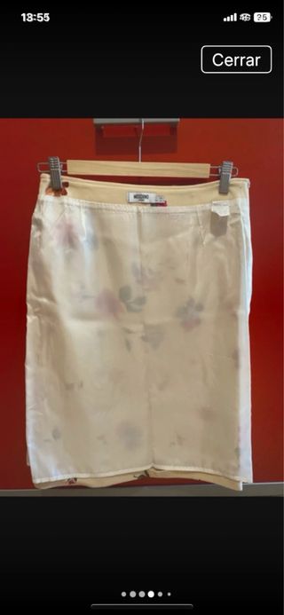 Falda Moschino floral multicolor