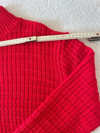 Maglione Rosso Fuoco Donna Collo Alto