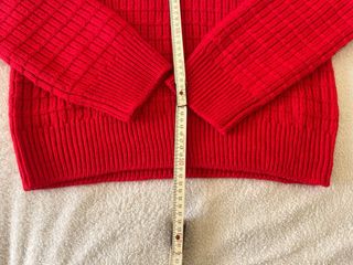 Maglione Rosso Fuoco Donna Collo Alto