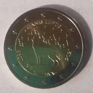 Moneda 2€ Lituania Lobo 2022