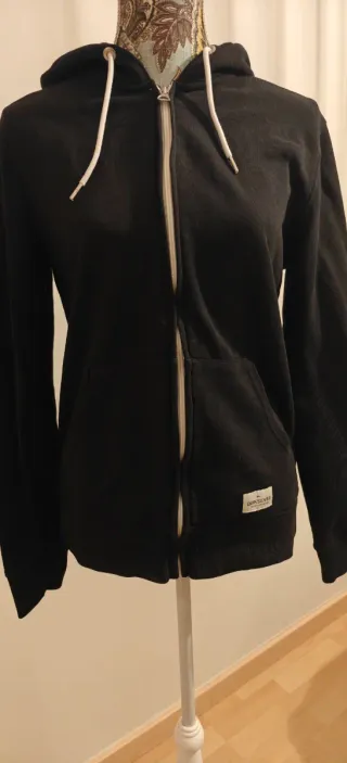 Chaqueta Sudadera Quiksilver Negra Cremallera