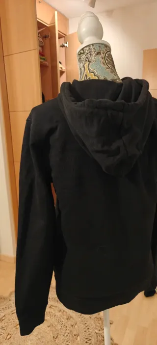 Chaqueta Sudadera Quiksilver Negra Cremallera