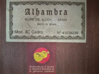 Alhambra 3C Cedro Guitarra Clásica