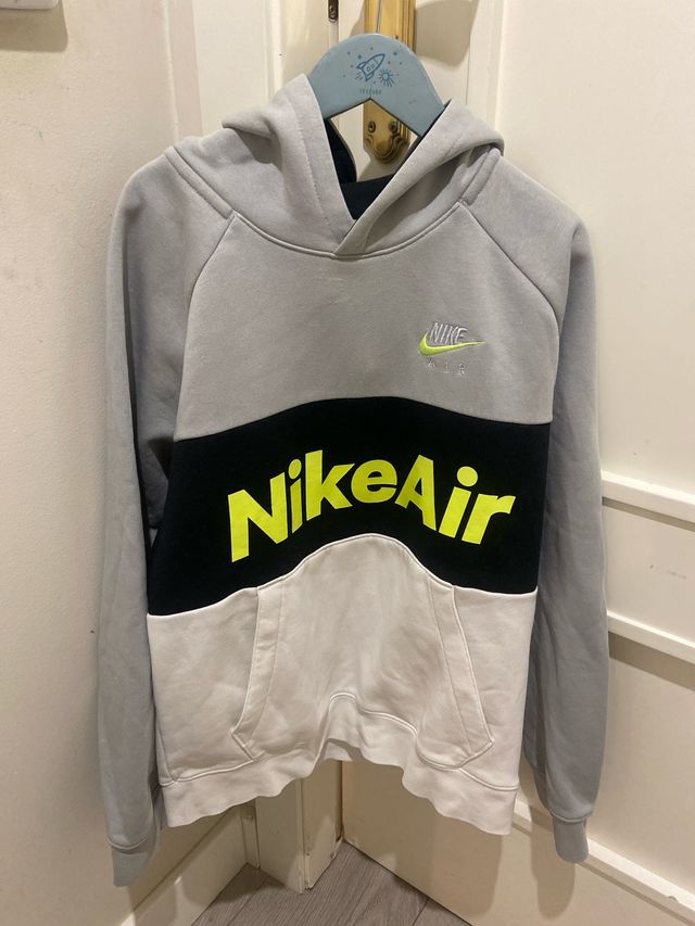 Sudadera Nike Air Gris y Negra Niño