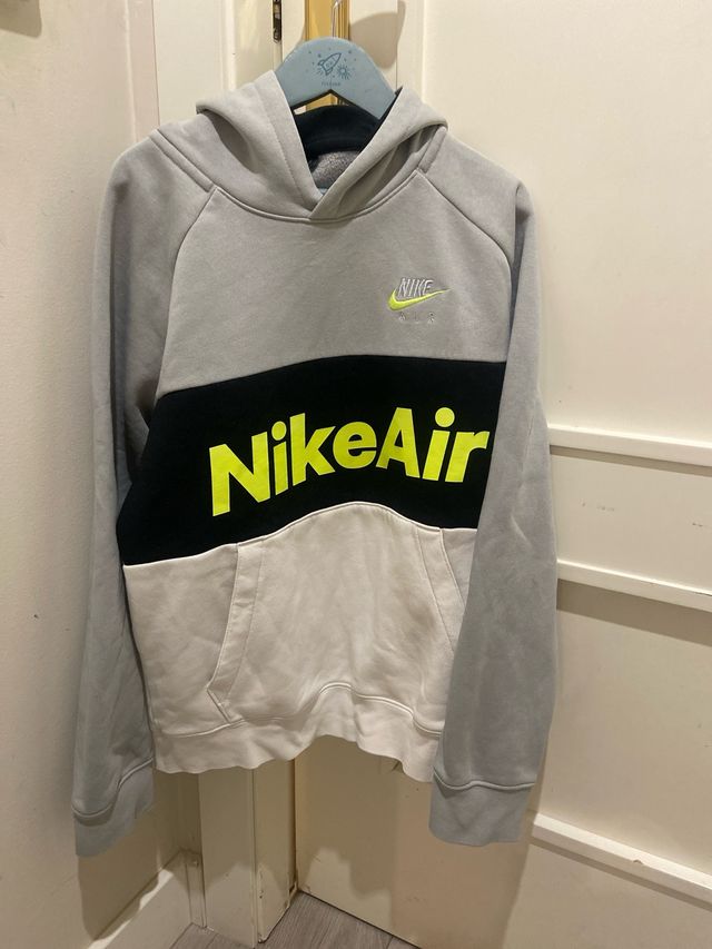 Sudadera Nike Air Gris y Negra Niño