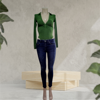 Body verde Bershka Talla XS