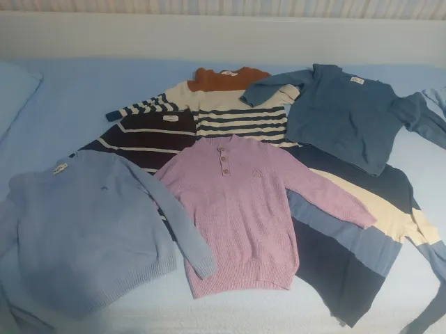 Lote 6 jerseys niño T. 6-8 años