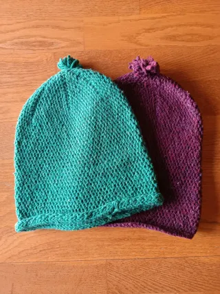 Gorro de lana hecho a mano