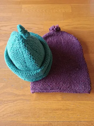 Gorro de lana hecho a mano