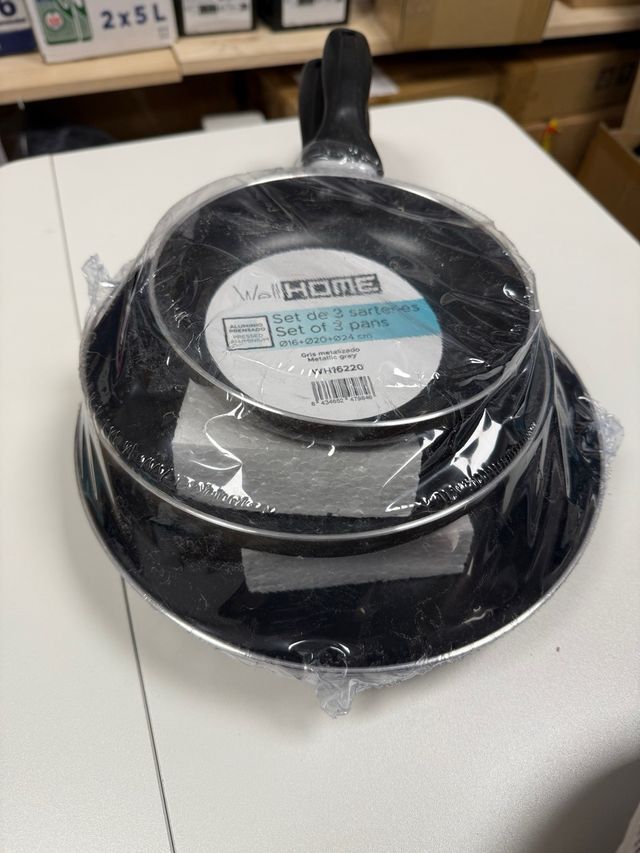 Set 3 padelle Well Home 16-20-24 cm