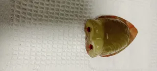 Búho de mármol verde