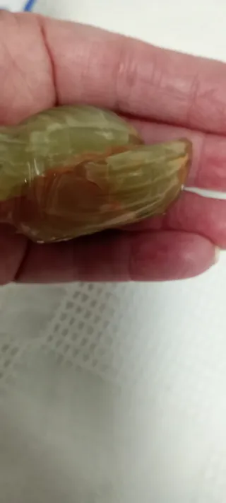 Búho de mármol verde