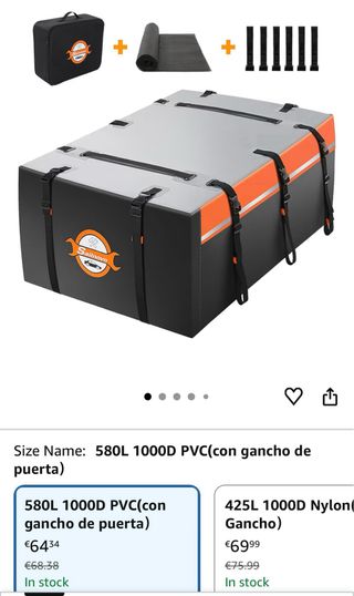 Cofre de lona para coche