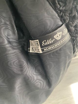 Chaquetón negro Edler & Pelz Talla 36