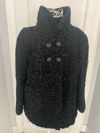 Chaquetón negro Edler & Pelz Talla 36